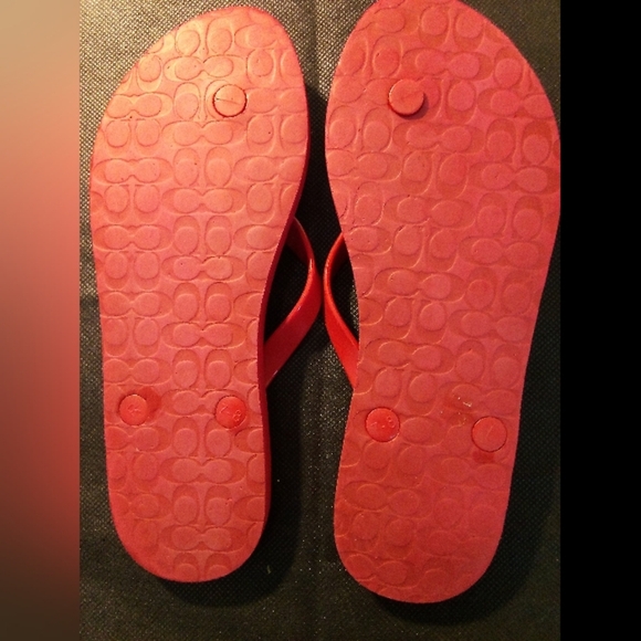 Coach  - Abbigail Floral Thong Style Flip Flops, Size 7-8, Straps, Sorry No Box - Picture 3 of 8